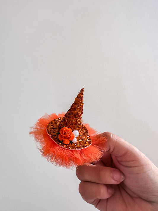 Orange mini witches hat