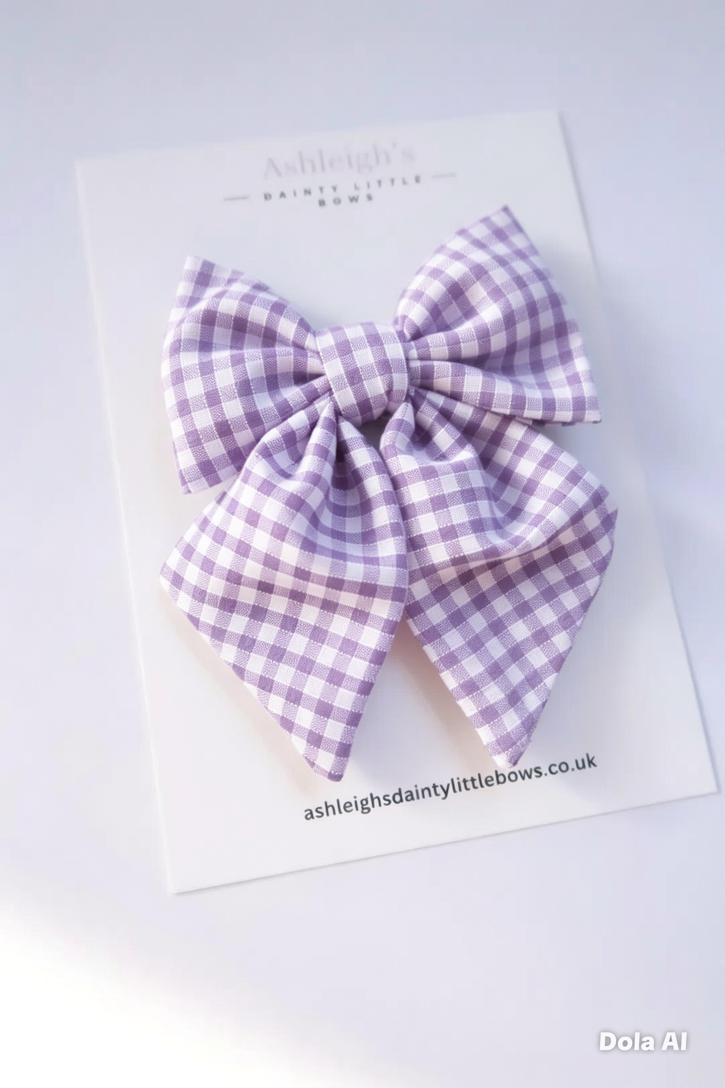 Small gingham sailor bow (9 colours available)