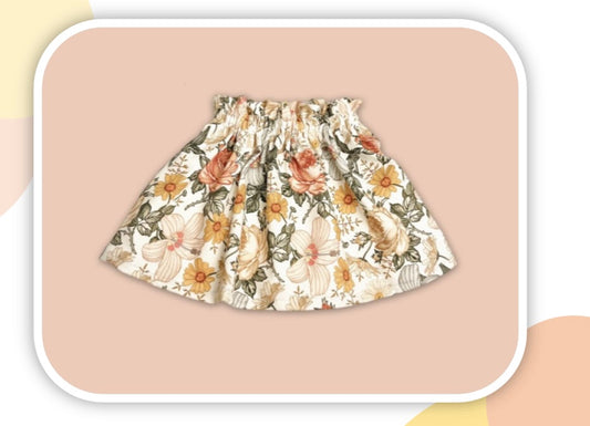 Paper bag skirt cotton