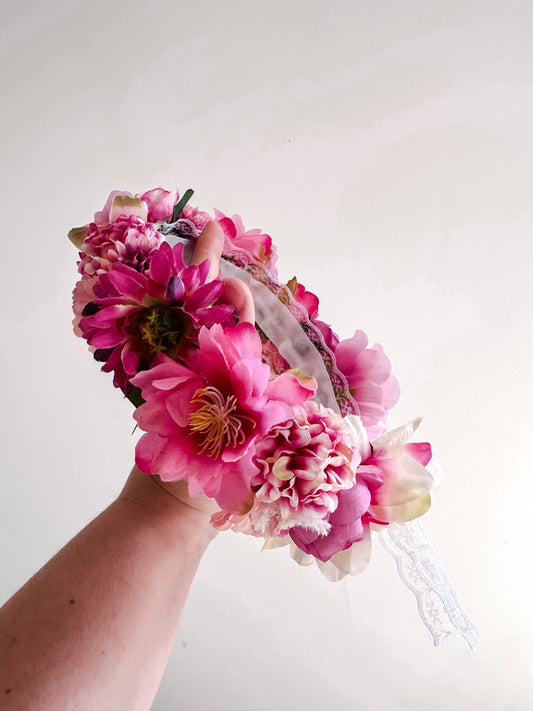 Custom tie flower crown (please read item listing)