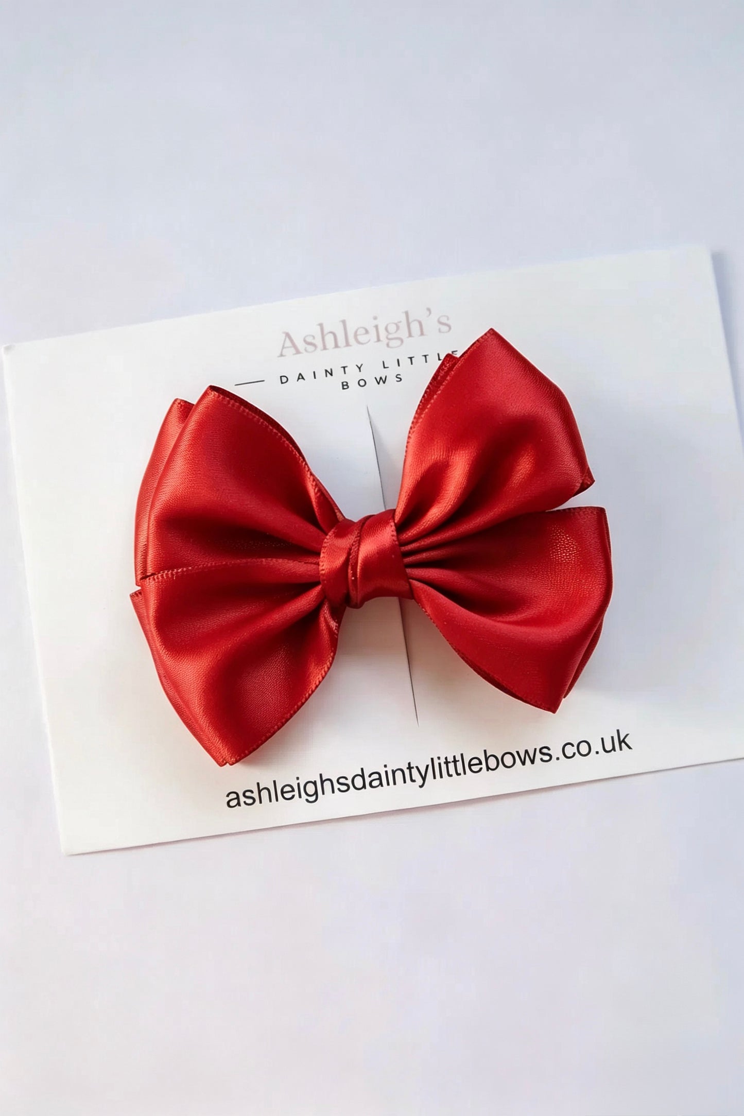 Double flutter satin bow (9 colours available)