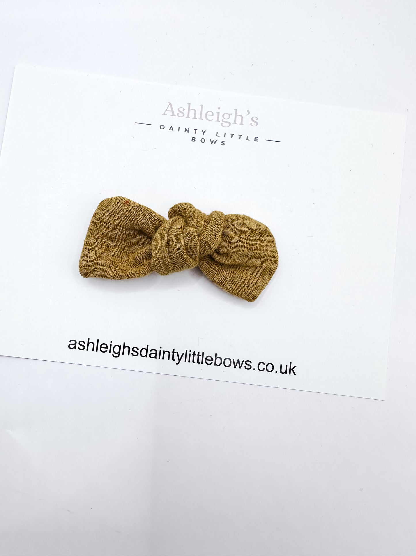 Mustard knot bow
