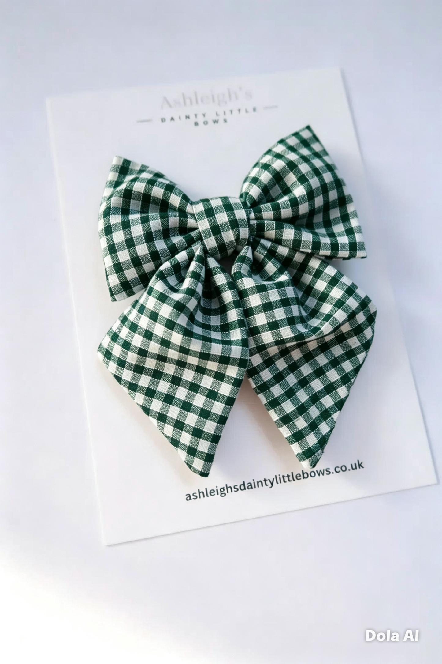 Small gingham sailor bow (9 colours available)