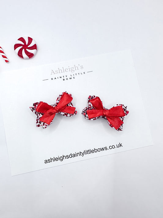 Red baby bow