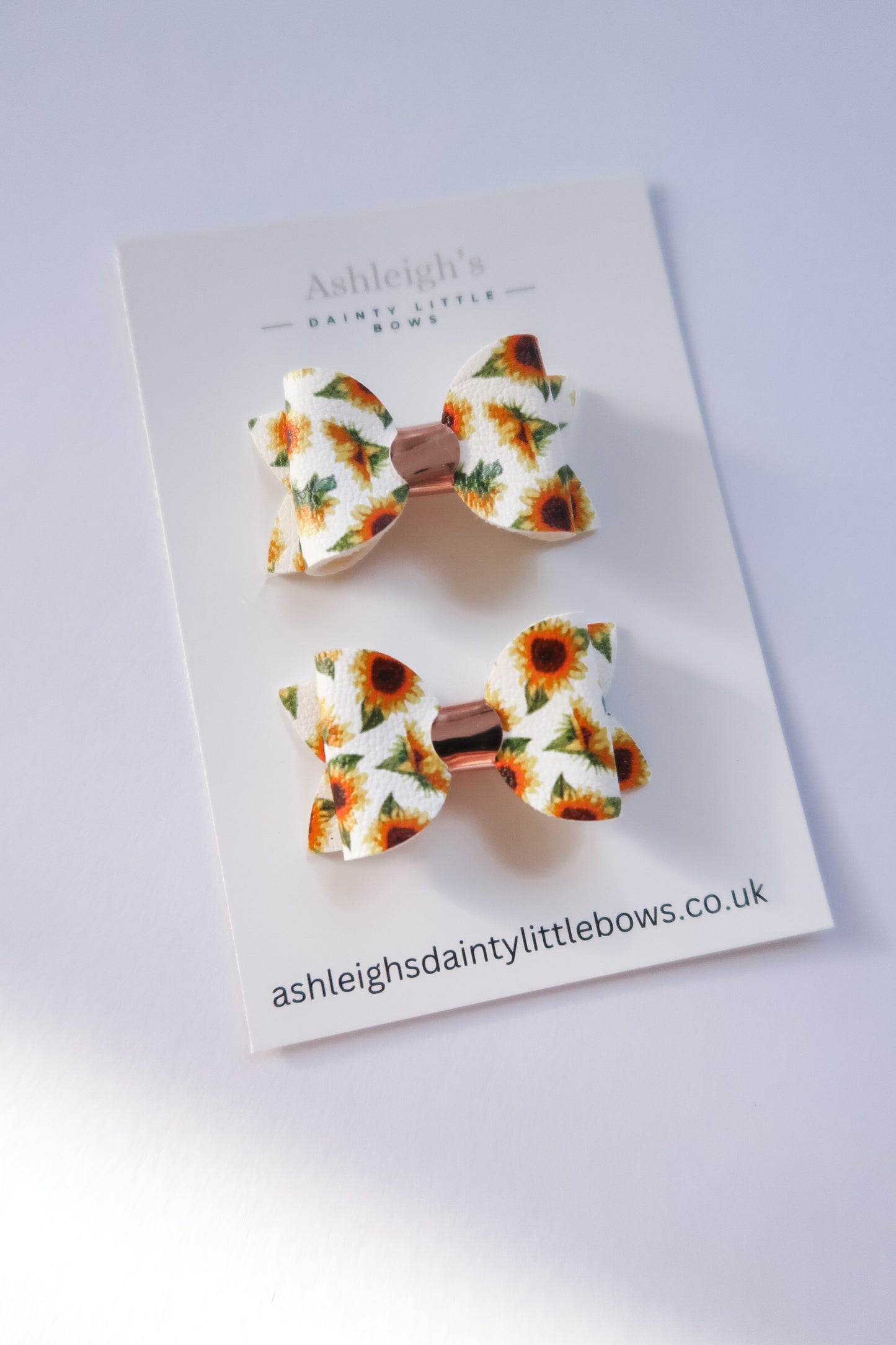 Sunflower baby bow