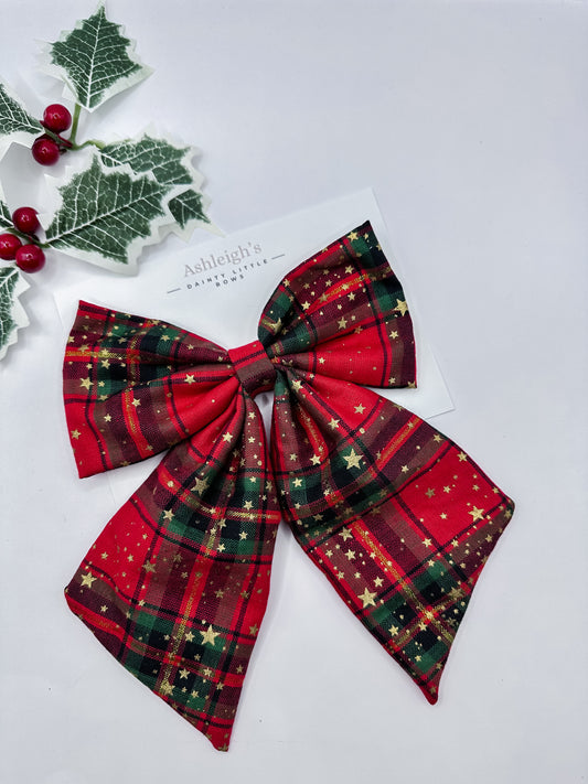 Red tartan sailor