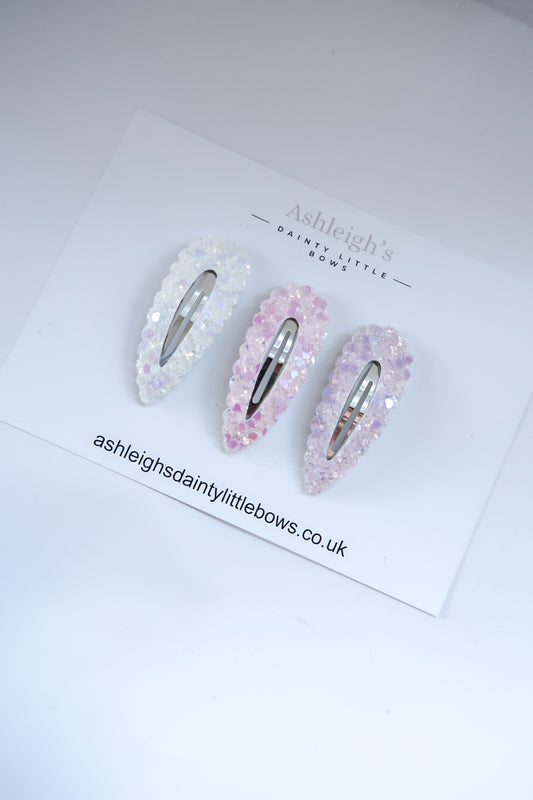 Sparkles glitter snaps