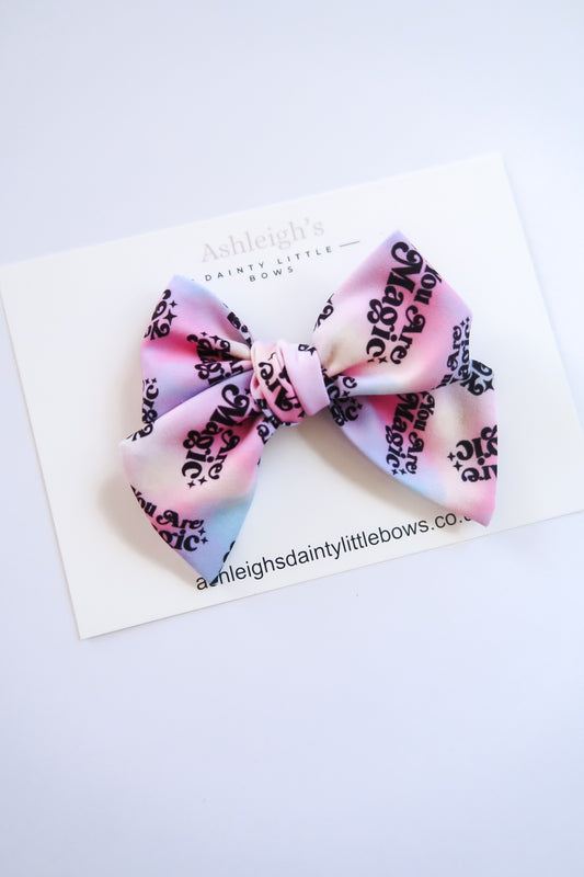 Magic tied bow