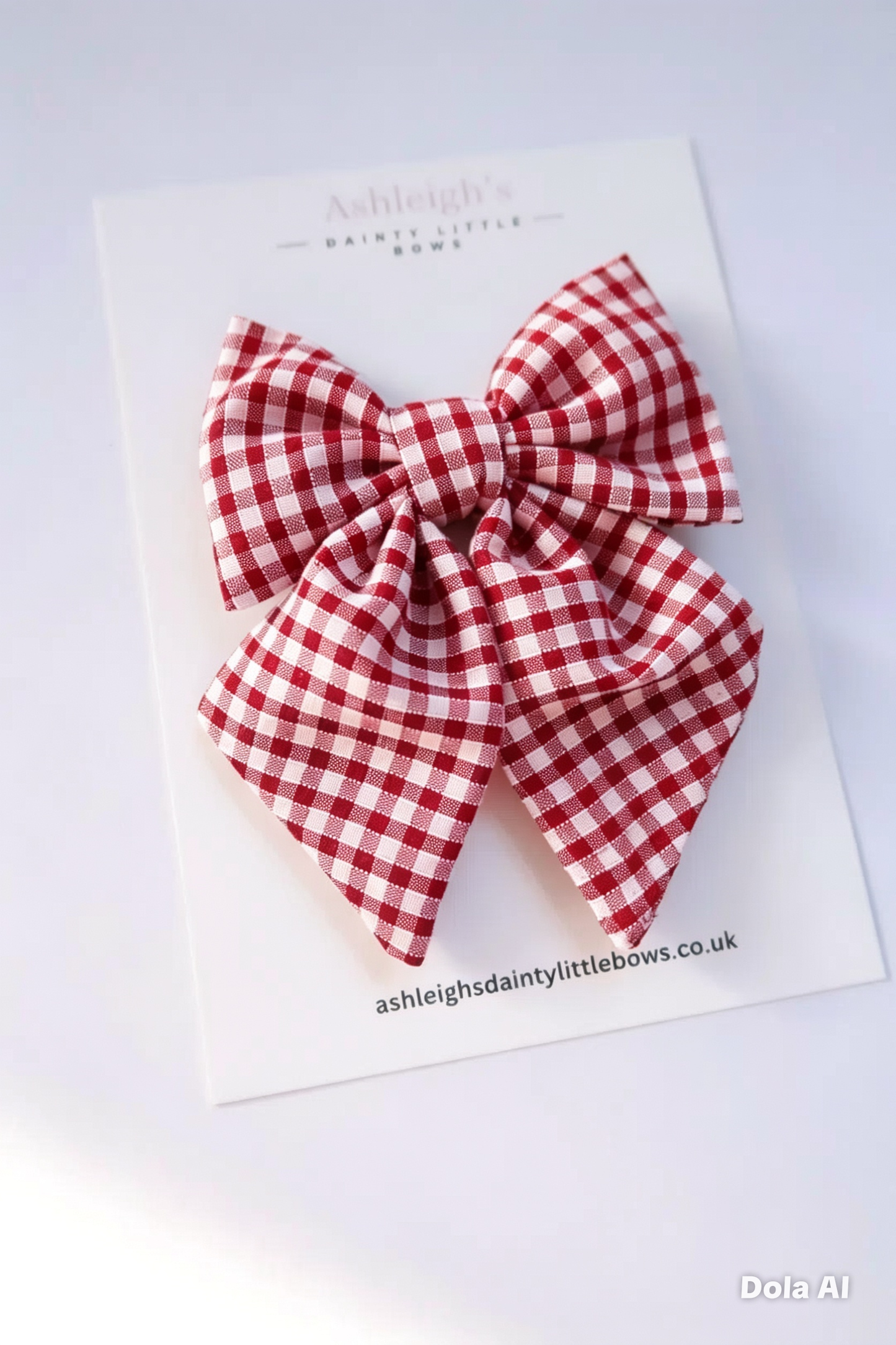 Small gingham sailor bow (9 colours available)