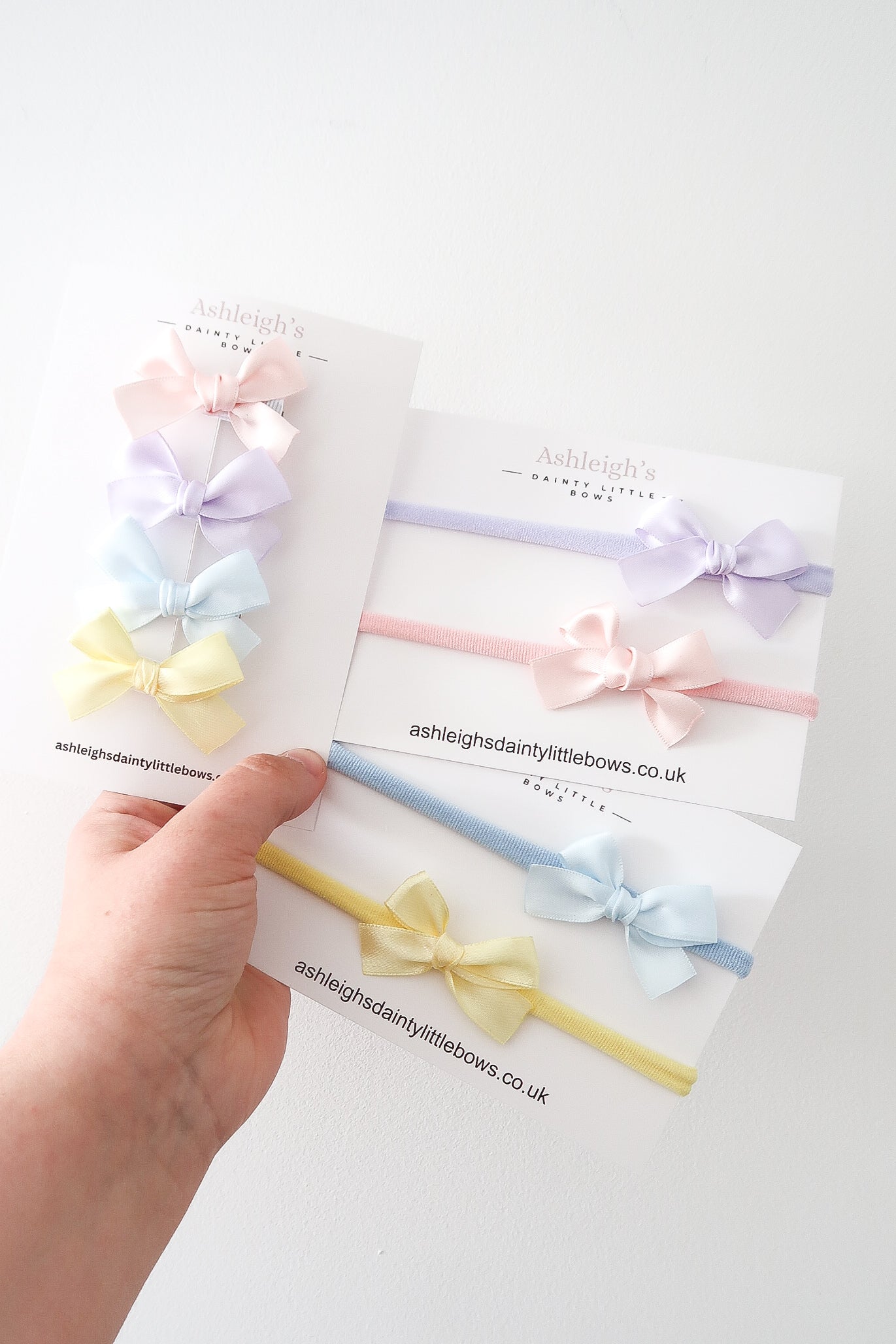 Pastel ribbon bow collection