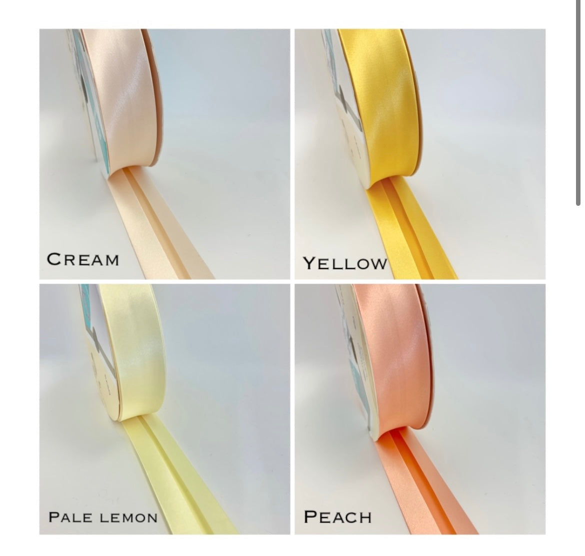 Flutter satin bows (36 colours available)