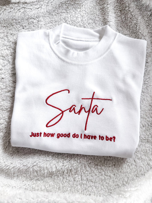 Santa good list sweater
