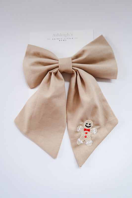 Gingerbread large sailor bow