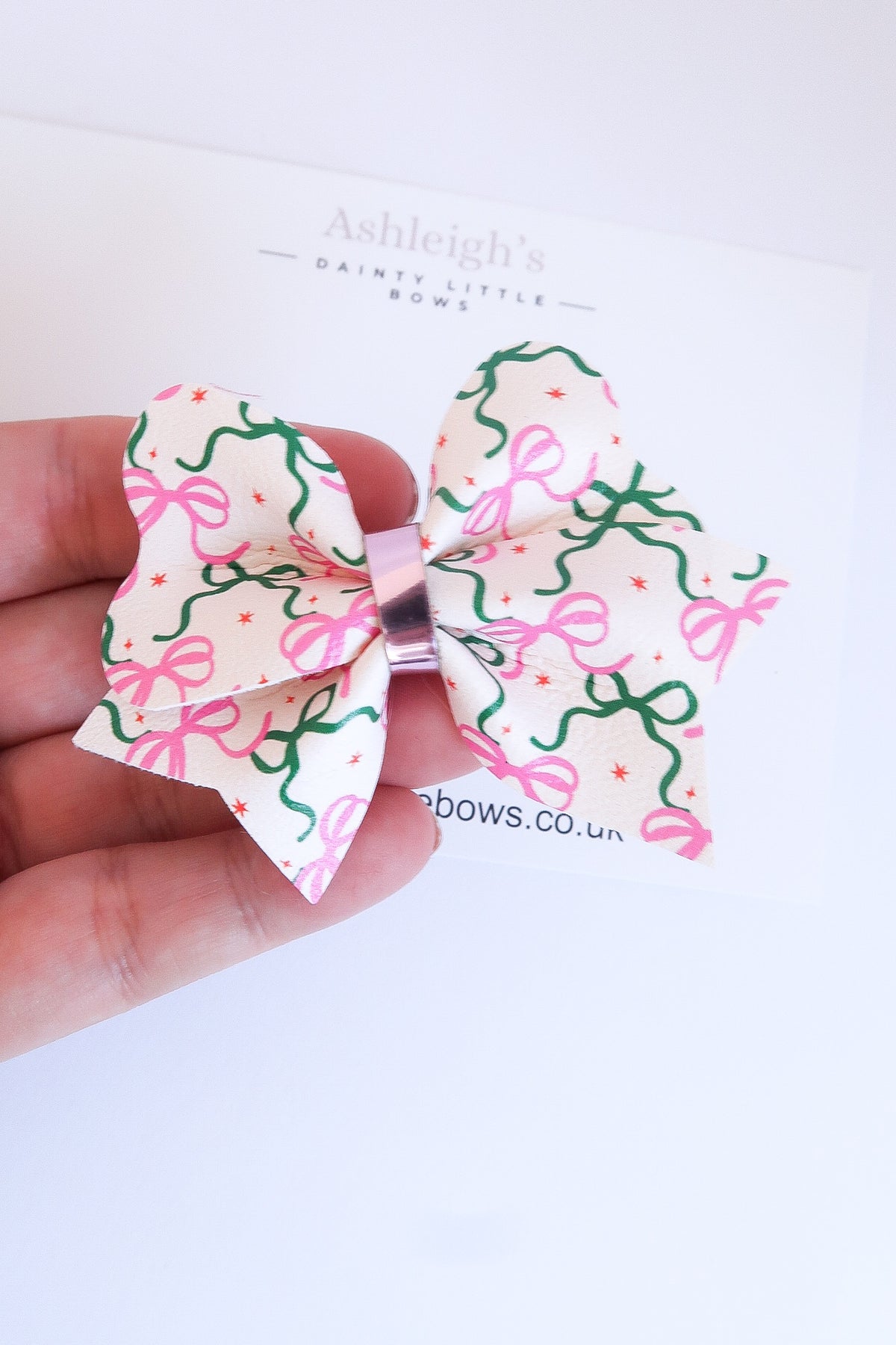 Retro Xmas hali bow