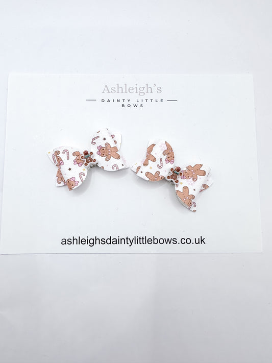 Gingerbread baby bow