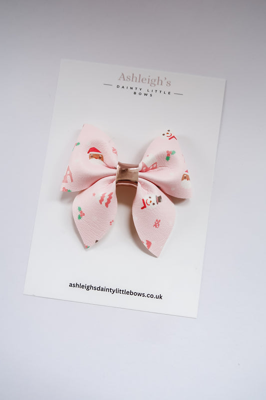 Pinkmas pinch bow