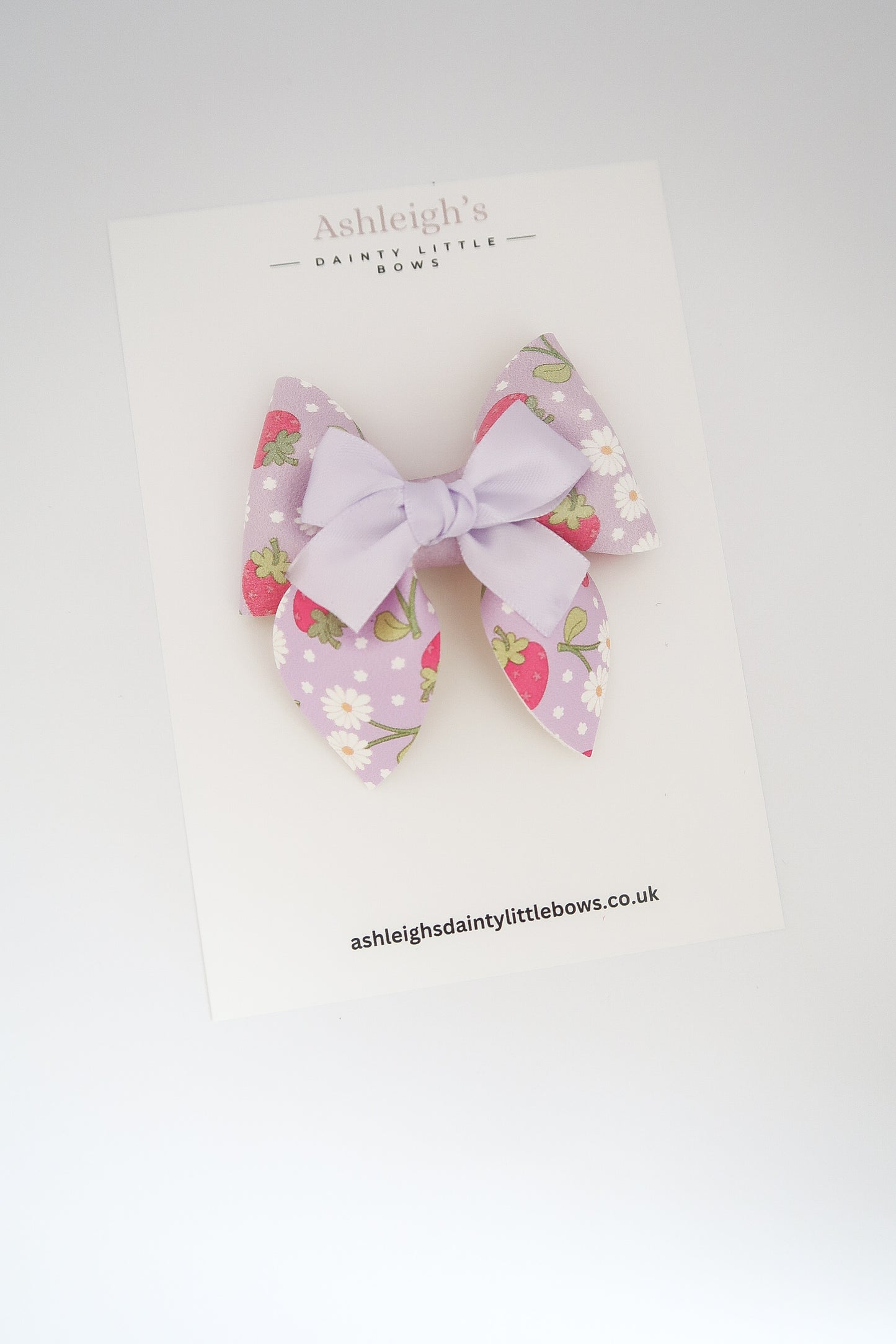 Lilac strawbs princess bow