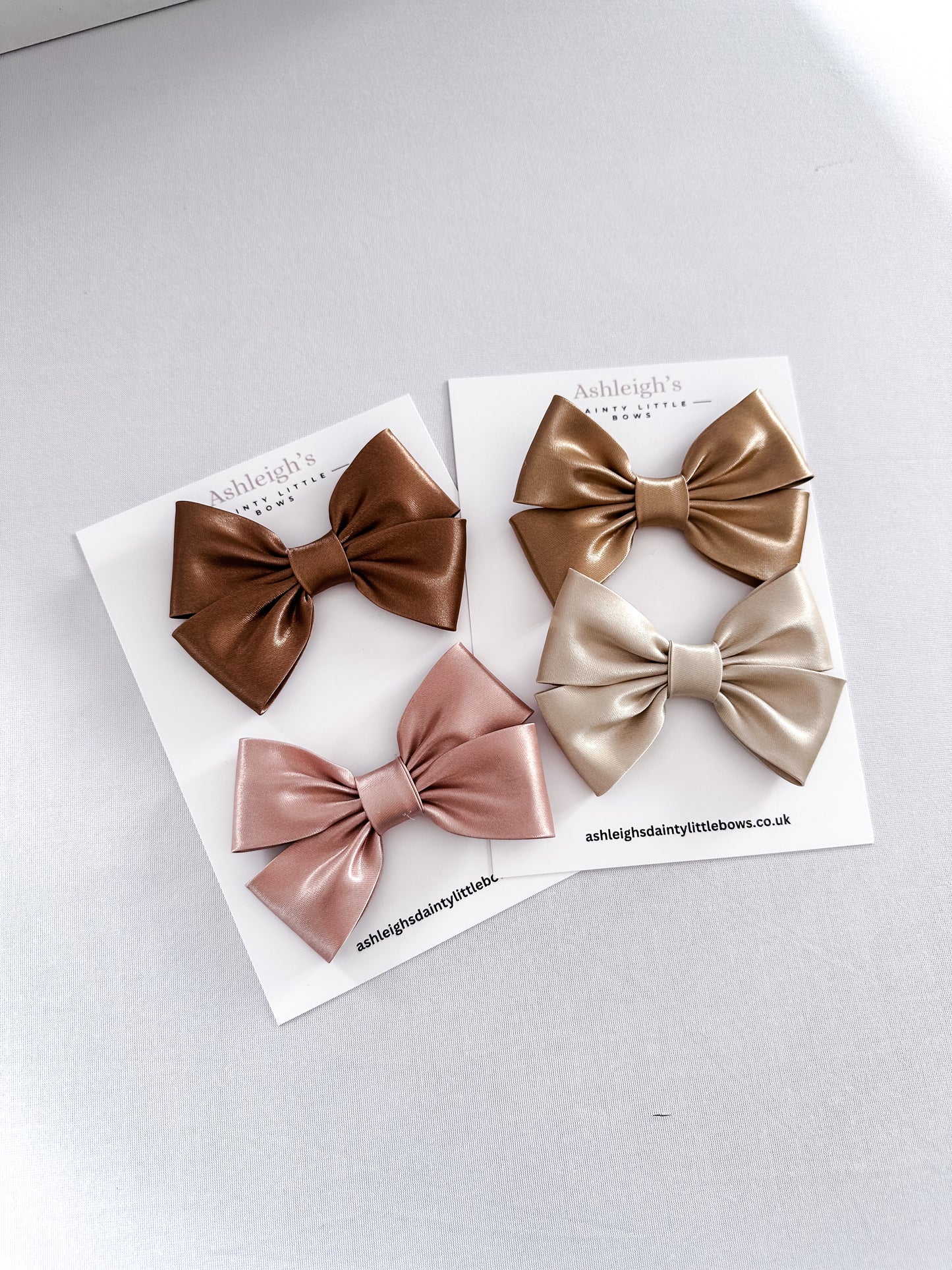 All the nudes satin bows flutters