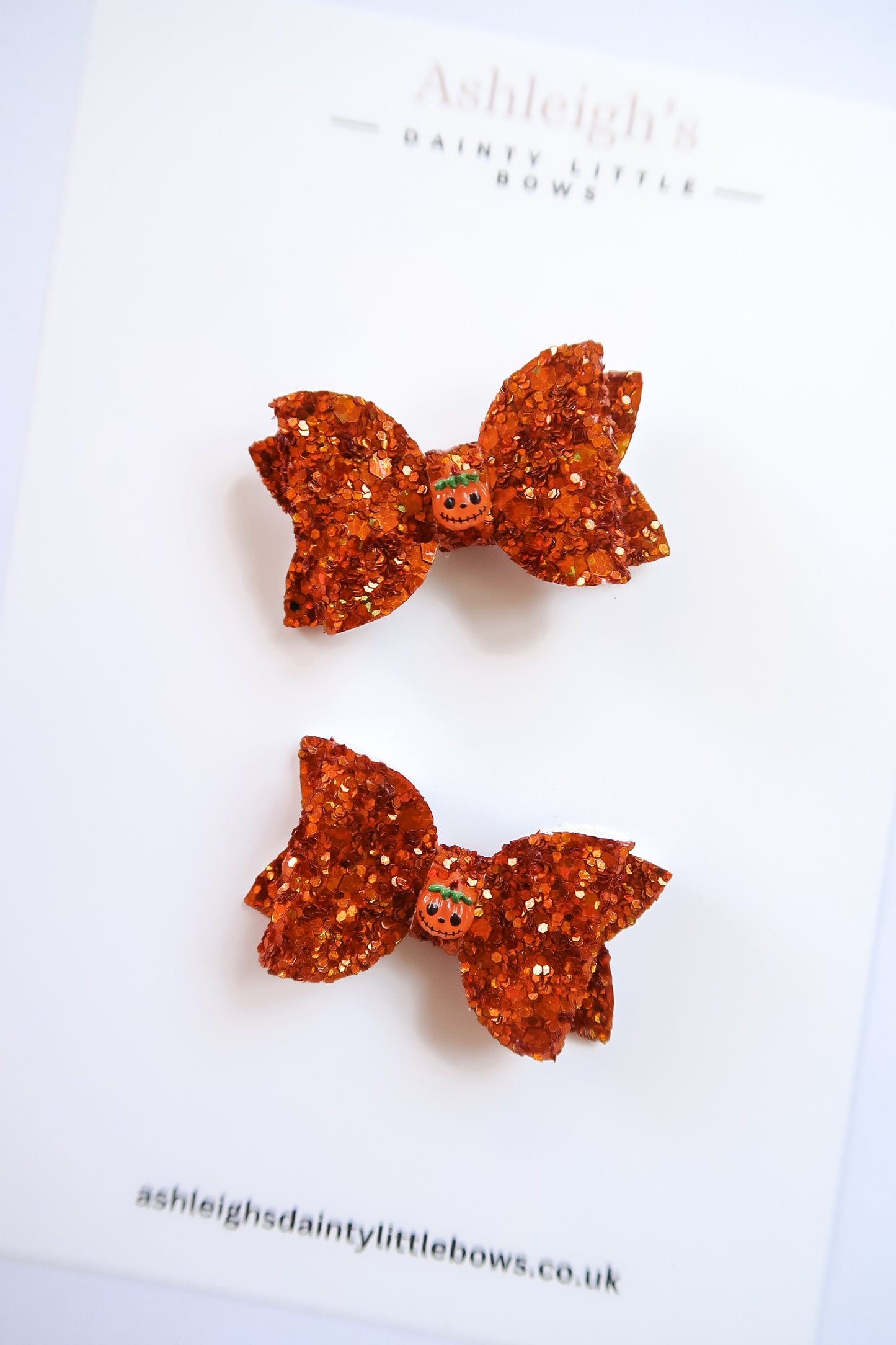 Pumpkin baby bow