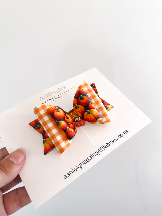 Pumpkin Dollie bow