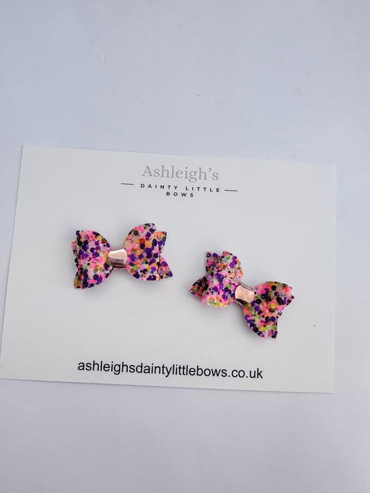 Spooky baby glitter bow