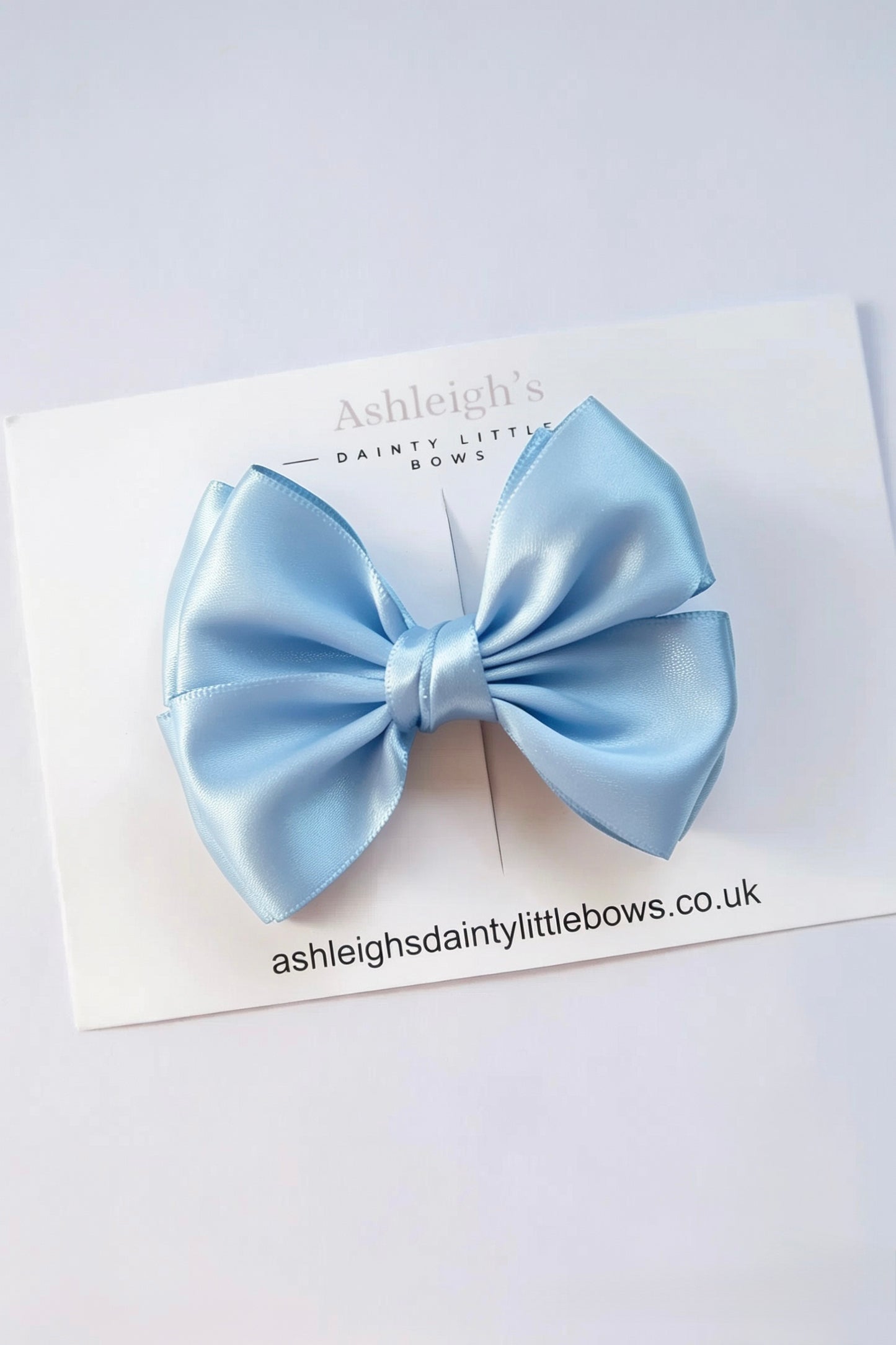 Double flutter satin bow (9 colours available)