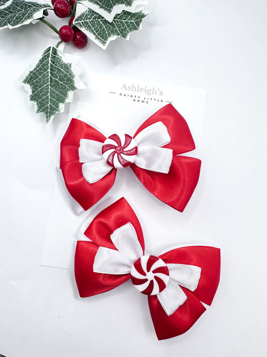 Pepper mint twist bow