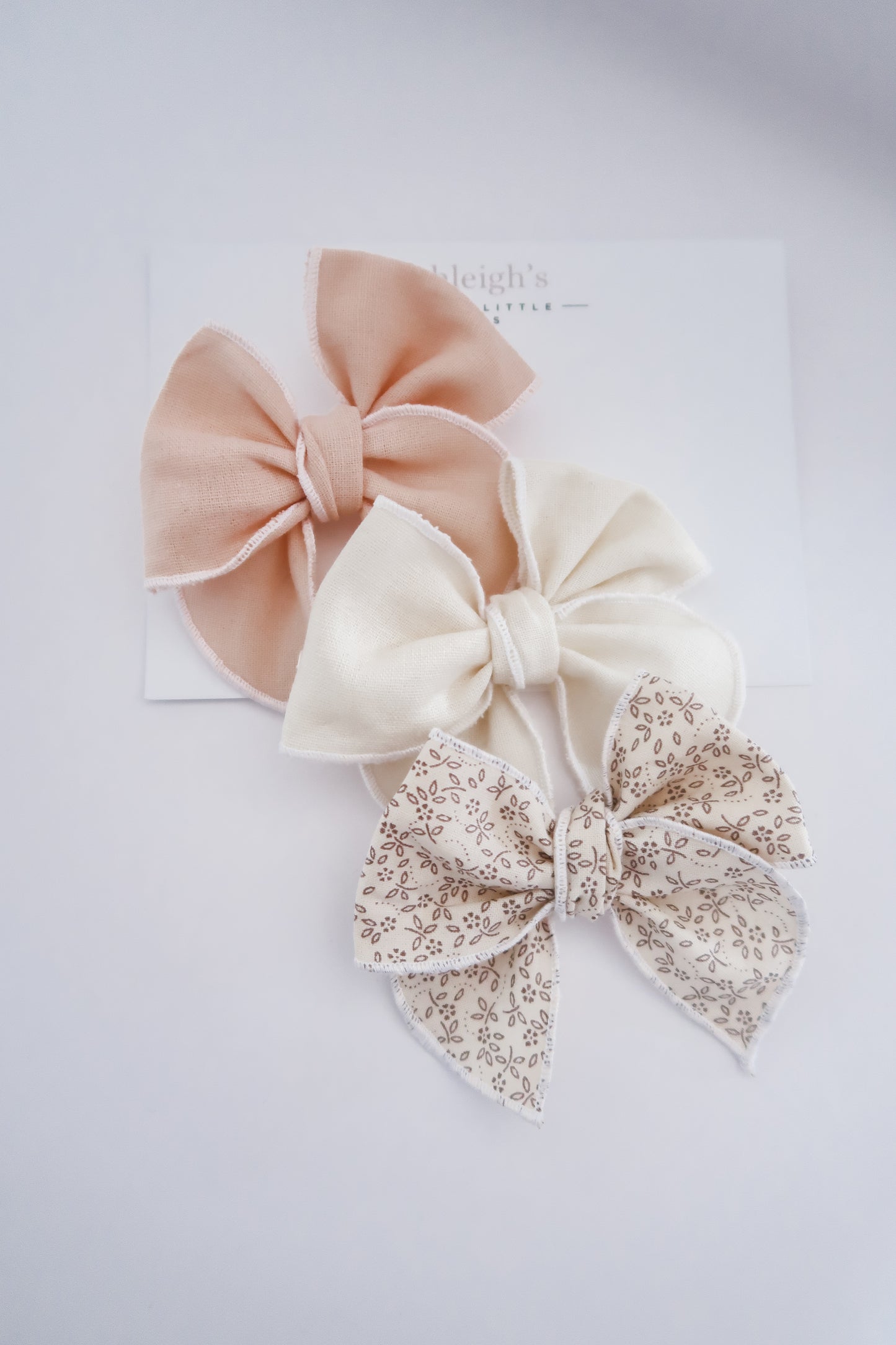 Fable bow neutrals collection