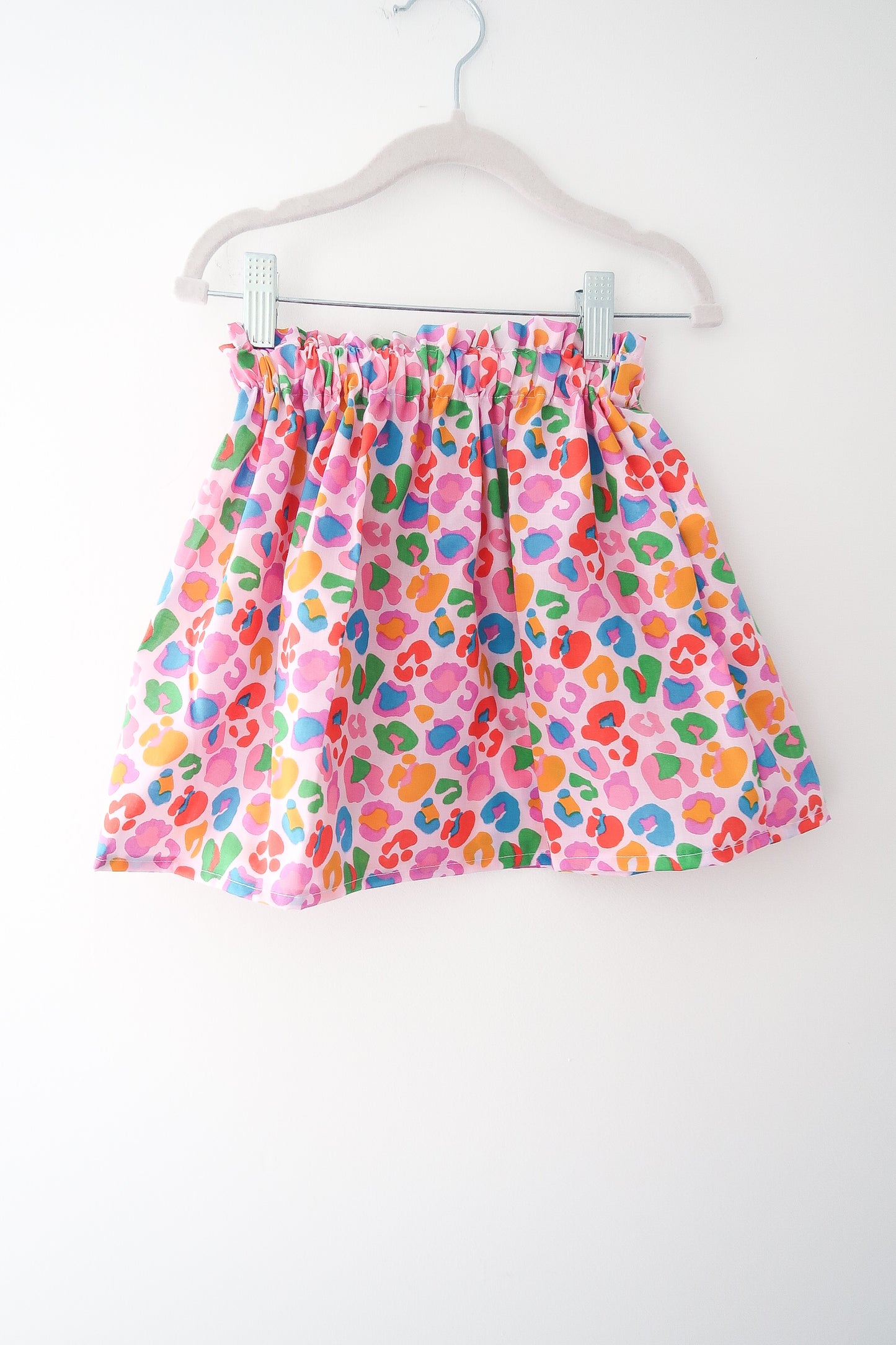 Rainbow leopard skirt 3/4 years