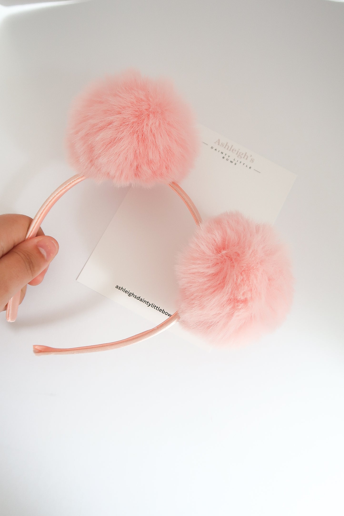 Peach Pom Alice band