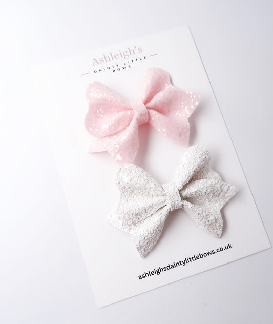 Glitter hali bows