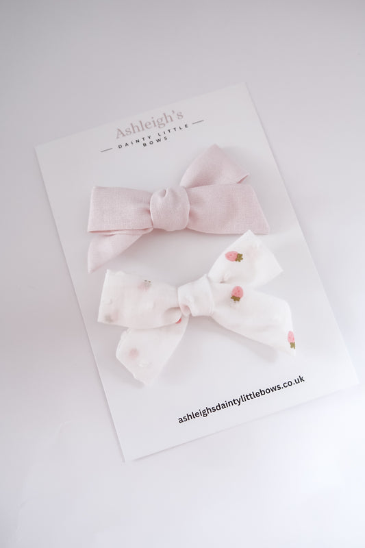 Strawberry Betsy bows