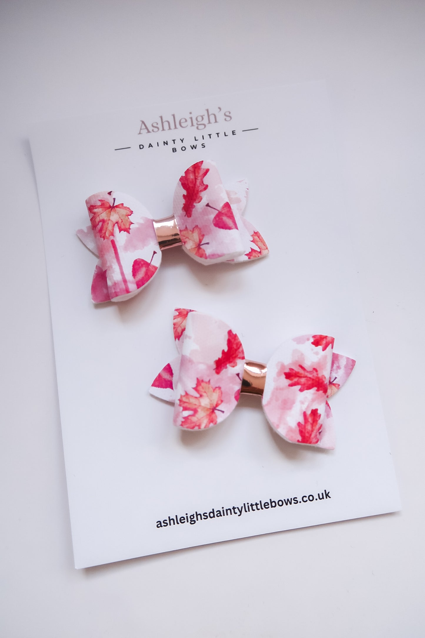 Autumn breeze pinks midi bow