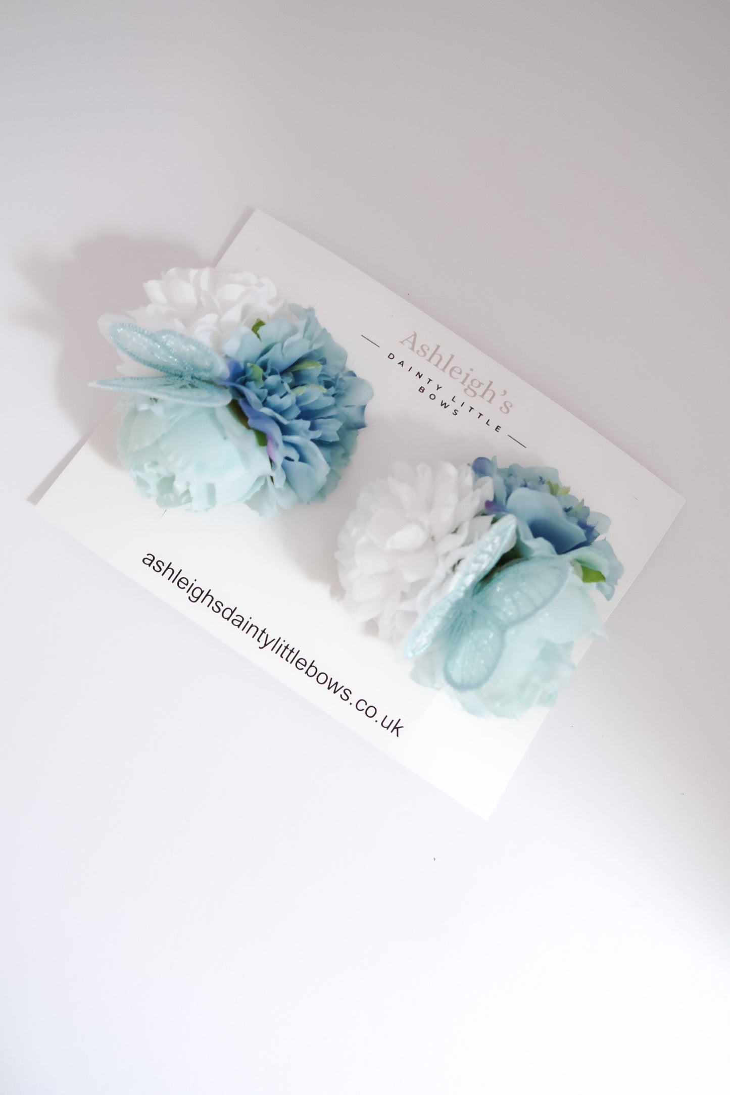 Blue butterfly clusters