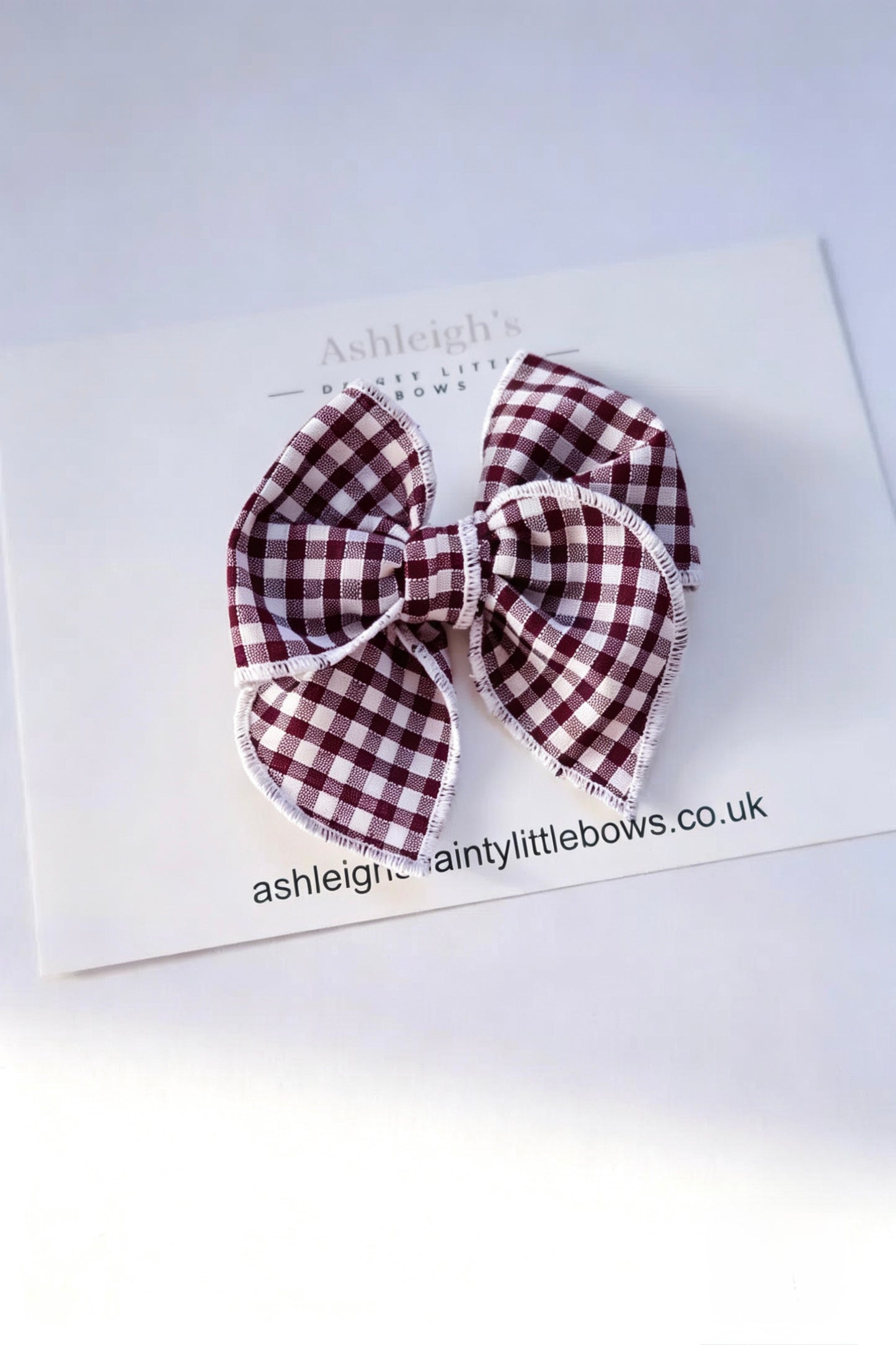 Fable gingham bow (9 colours available)
