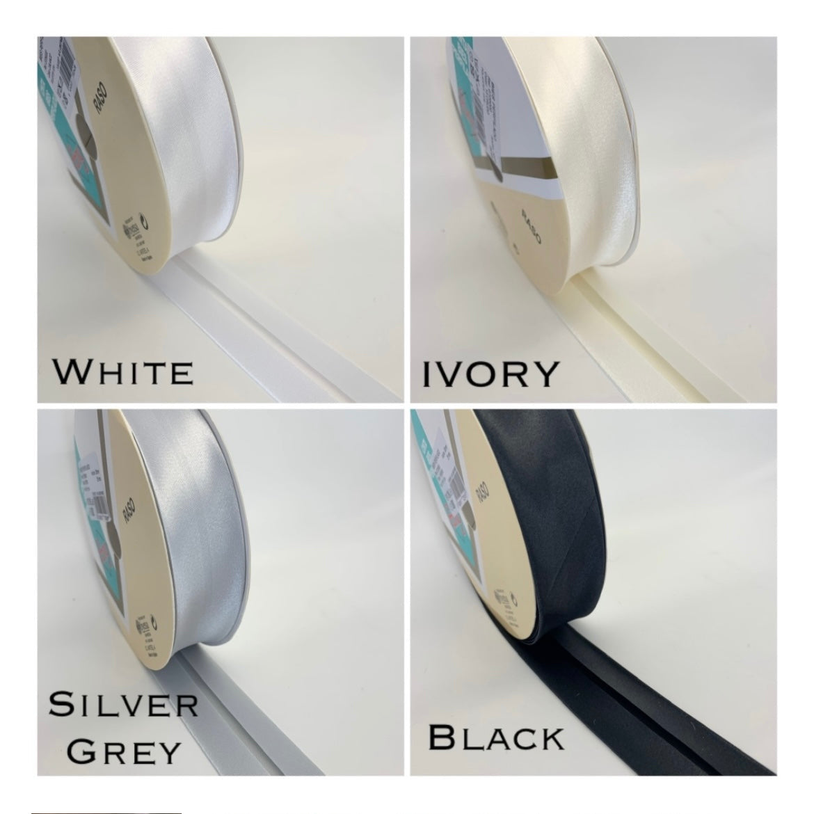 Flutter satin bows (36 colours available)