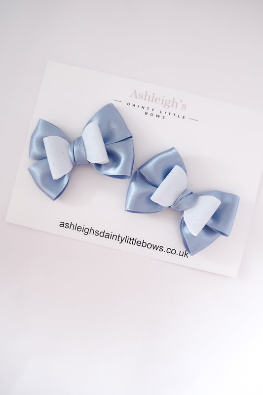 Tiffany blue satin bow