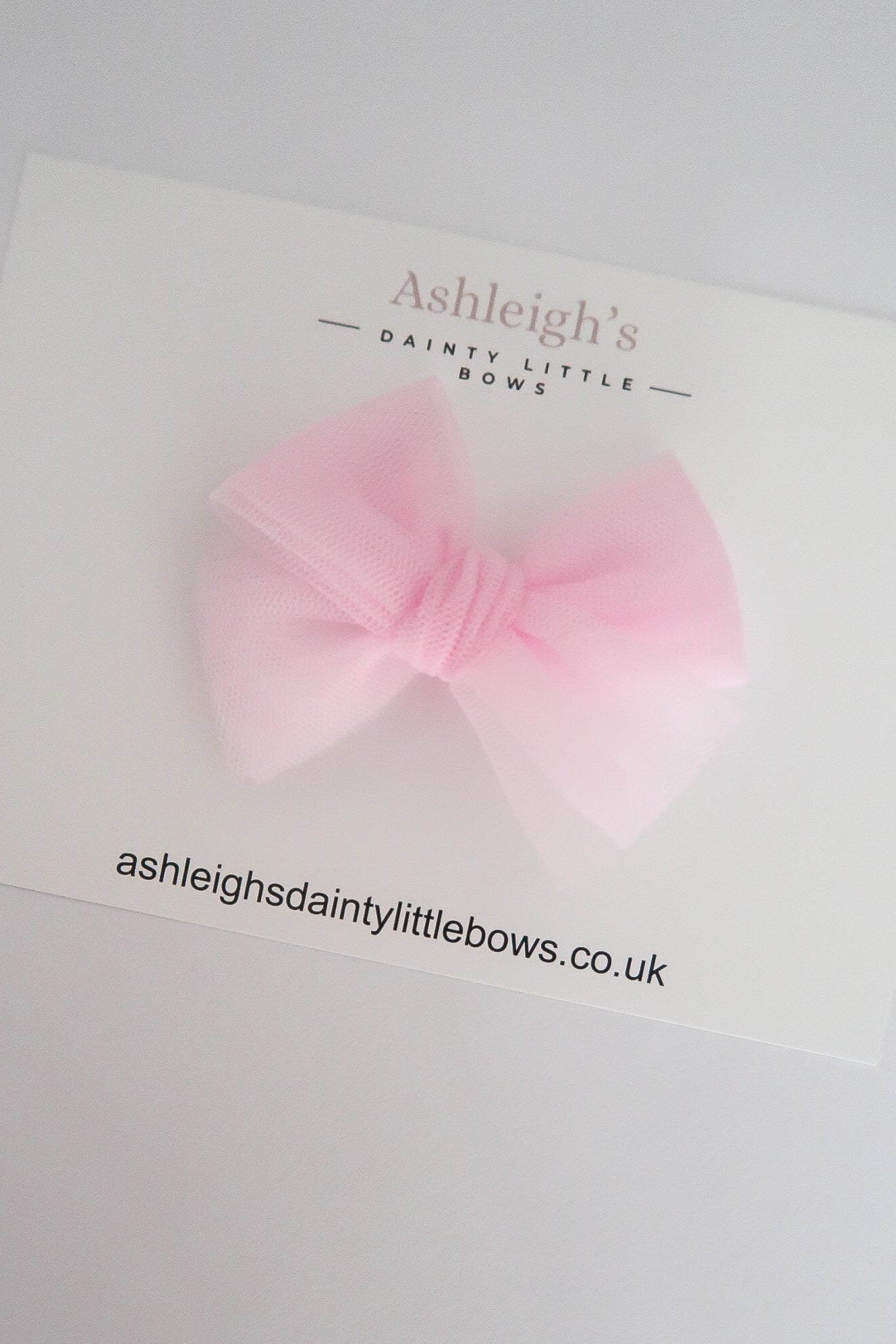 Ballet pink tulle bow