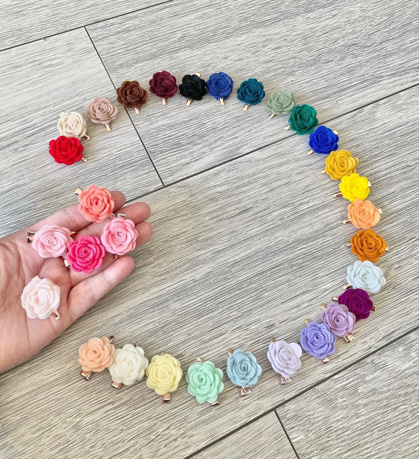 Rose Clips (75 colours)