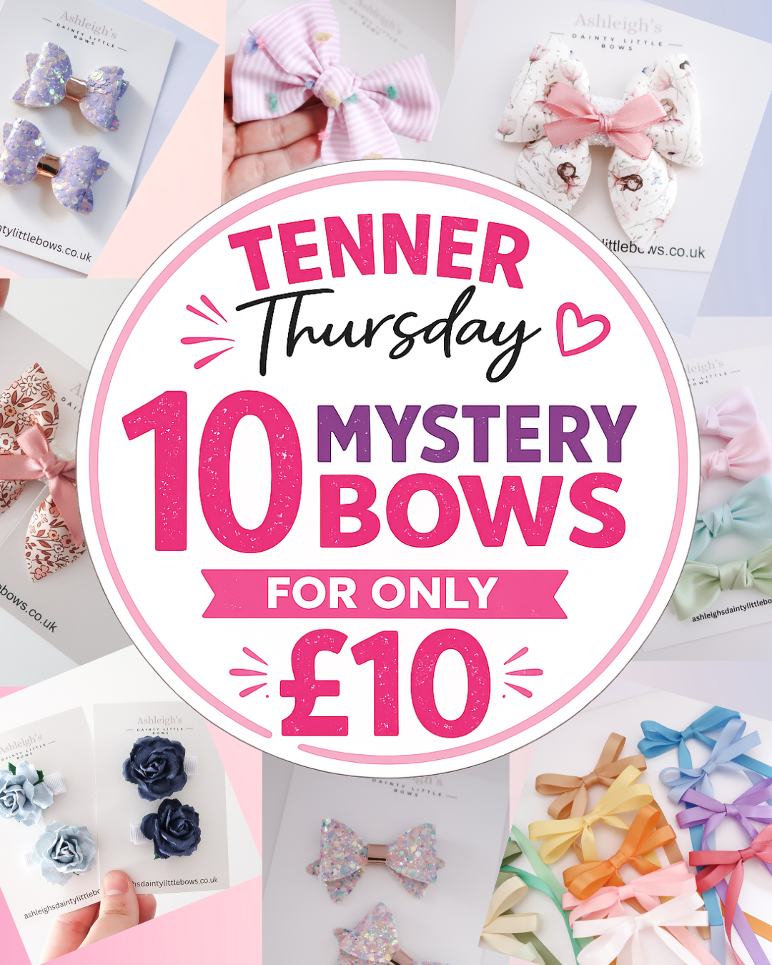 Ten for £10 mystery bows
