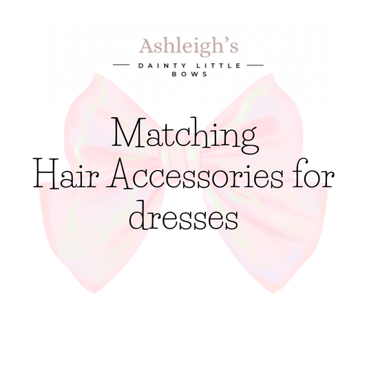 Matching hair accessories for dresses and cotton items