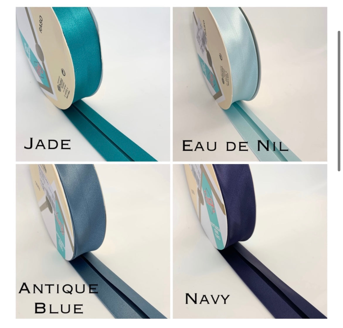 Flutter satin bows (36 colours available)