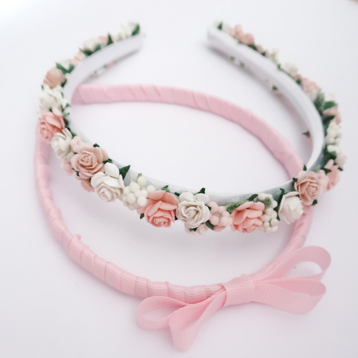 Marshmallow cluster flower crown