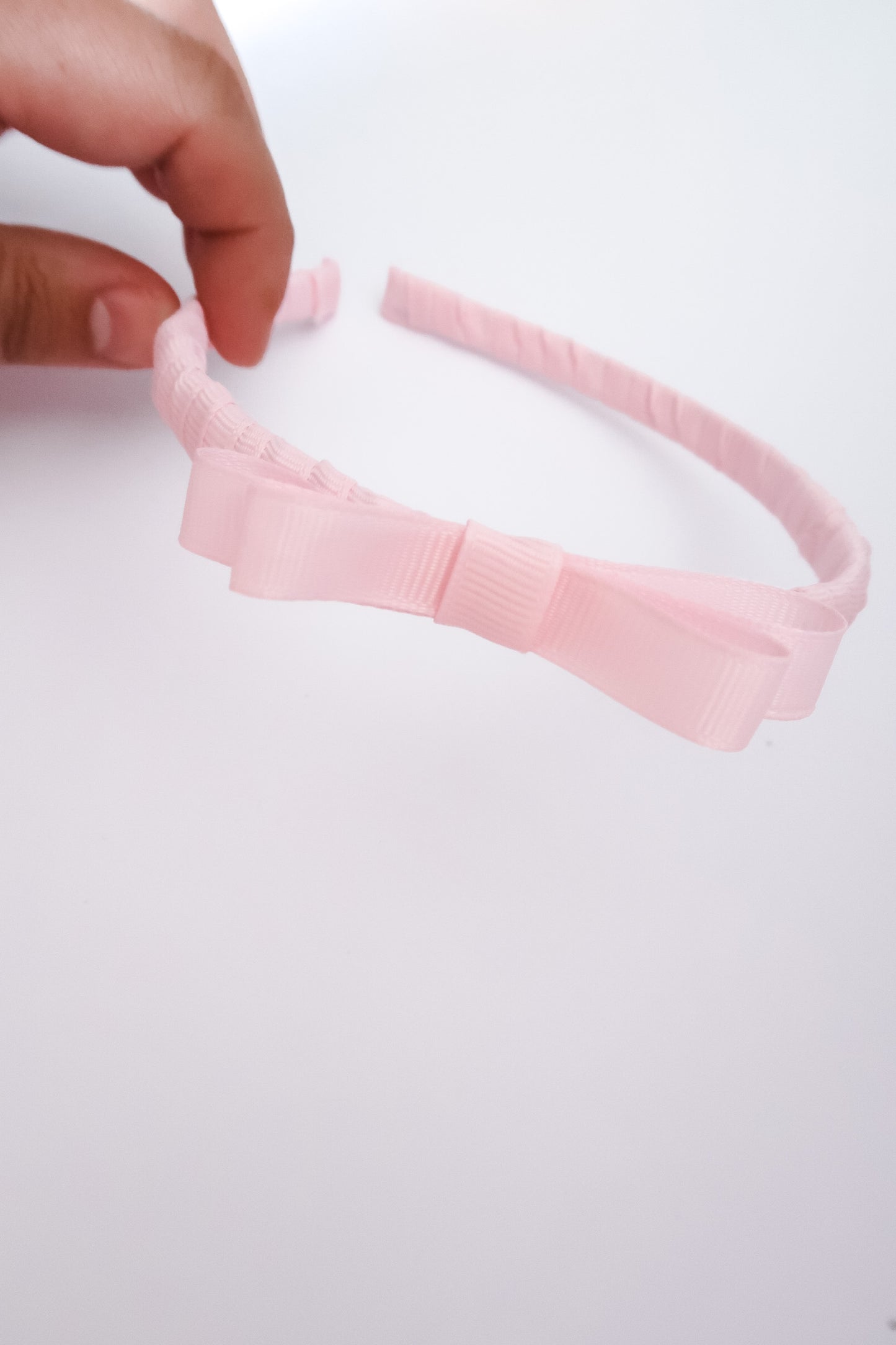 Pink ribbon Alice band