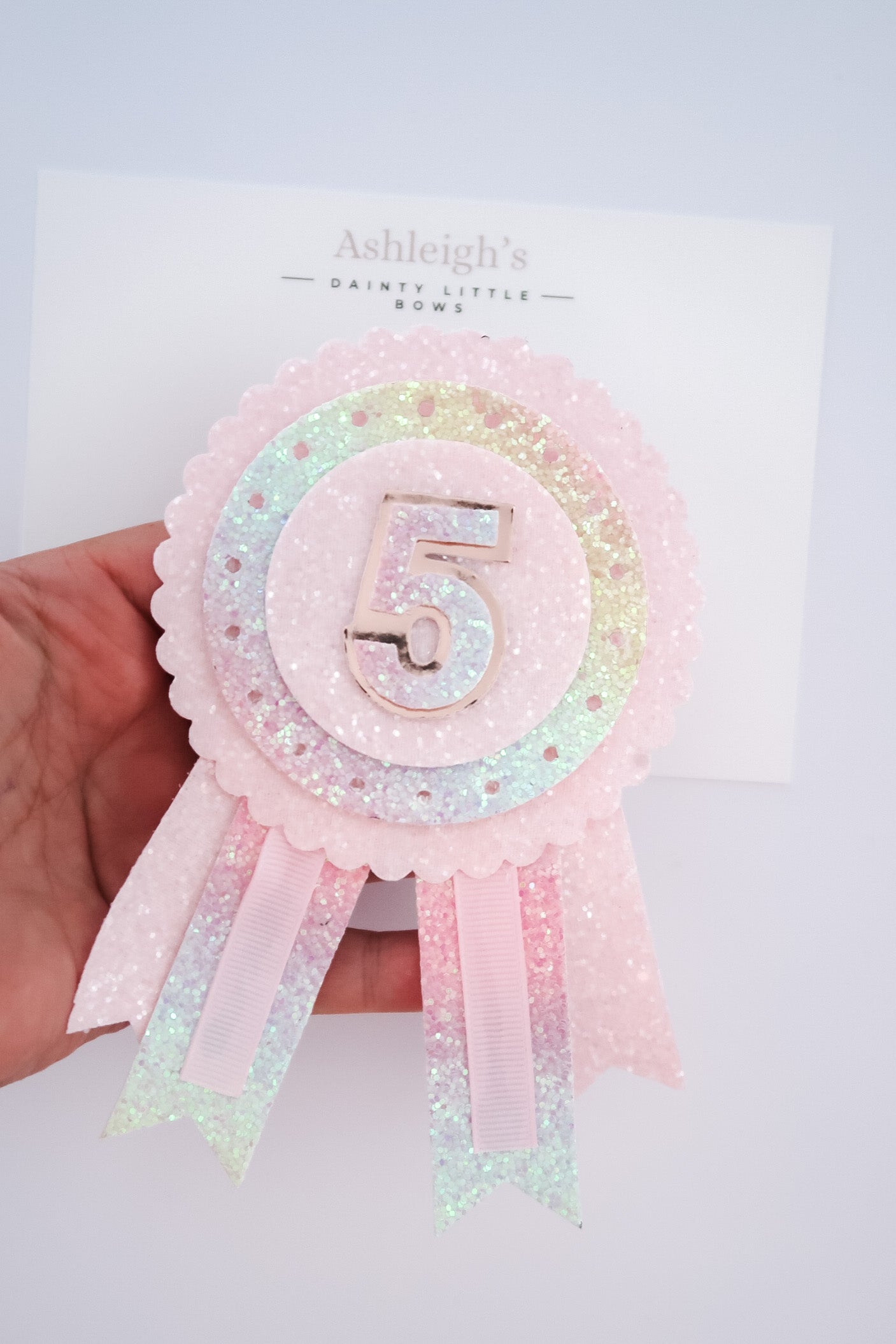 Rainbow birthday badge