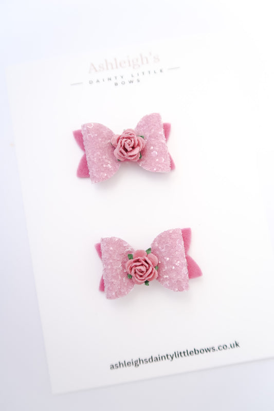 Rose bud mini bows