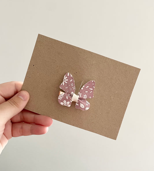 Vintage floral butterfly