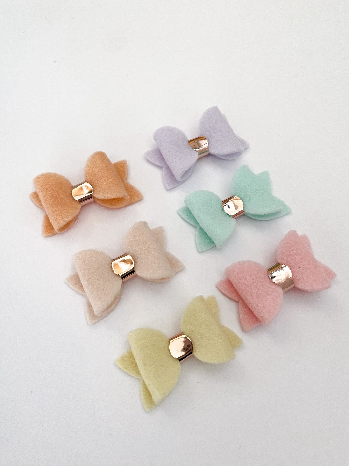 Pastel baby bows