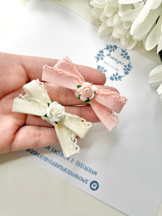 Pretty lace bows