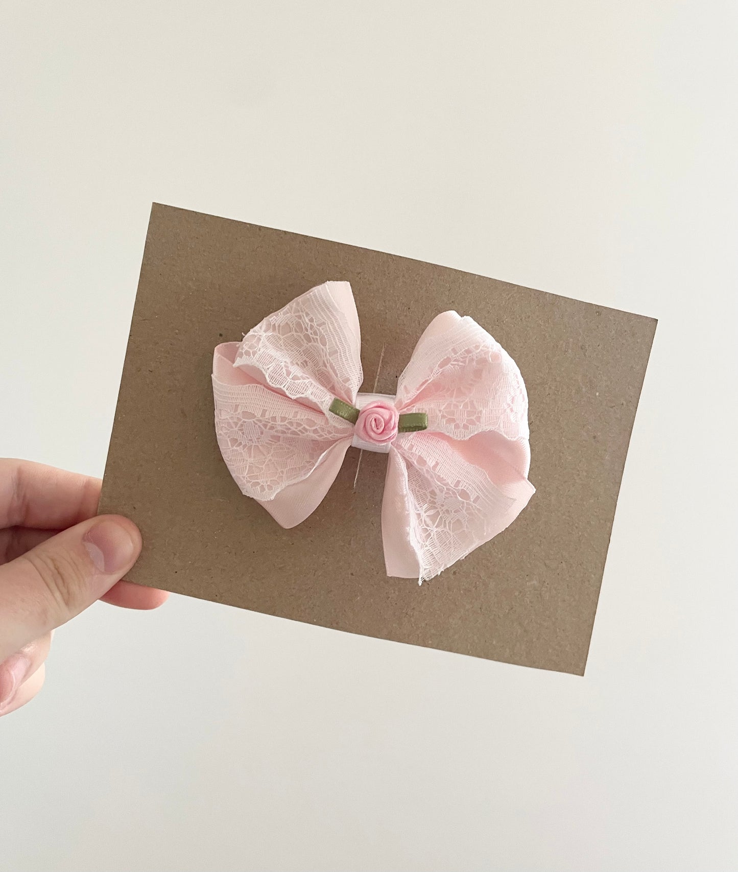 Pink lace pinwheel